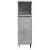 vidaXL Bathroom Cabinet Concrete grey Engineered wood, iron Tall