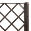 vidaXL Garden Planter with Trellis Brown 63"x47.2"x55.1" PP