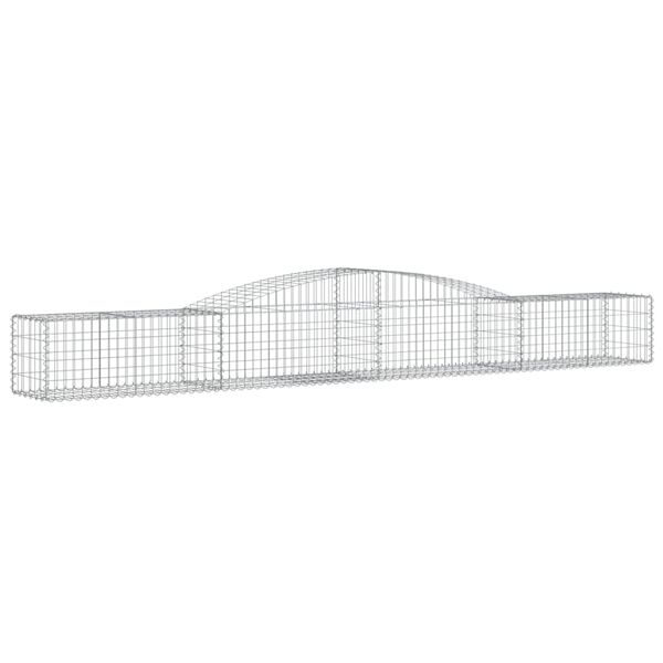 vidaXL Gabion Basket Set of 25 Silver Galvanized iron Large Durable
