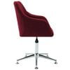 vidaXL Swivel Dining Chairs 4 pcs Wine Red Fabric