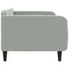 vidaXL Day Bed Light Grey Velvet, Metal, Plywood, Solid Wood Twin