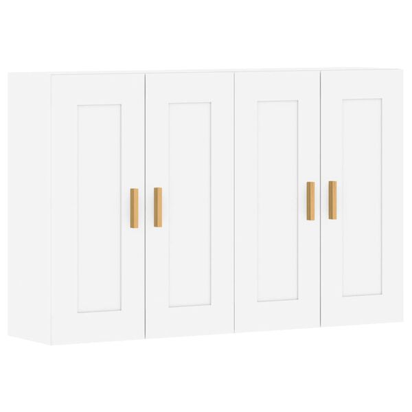 vidaXL Wall Mounted Cabinet Set of 2 White Engineered wood