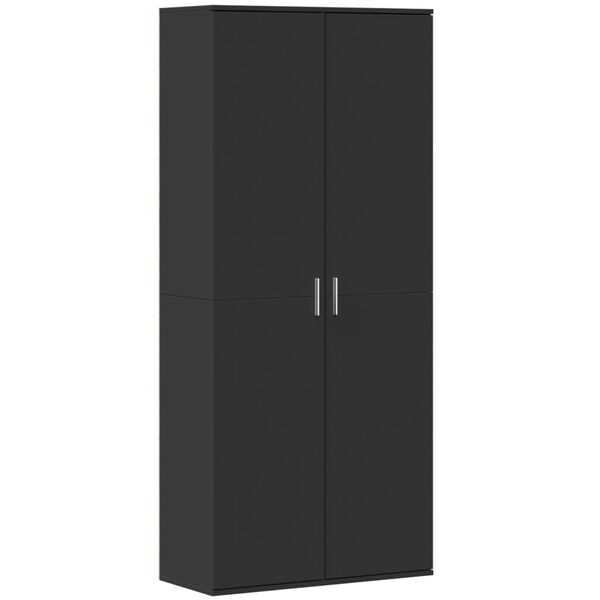 vidaXL Highboard Black 31.5"x13.8"x70.9" Engineered Wood