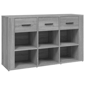 vidaXL Sideboard Grey sonoma Engineered wood Medium Sideboard
