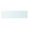 vidaXL Glass Panel Clear Tempered glass 19.7x4.7 in Glass Shelf