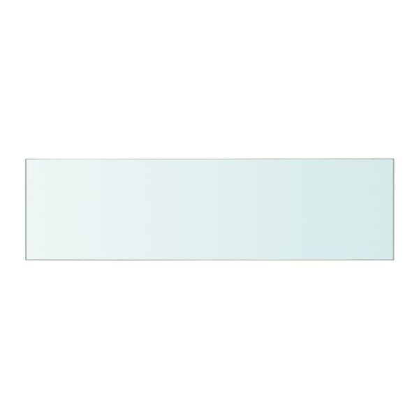 vidaXL Glass Panel Clear Tempered glass 19.7x4.7 in Glass Shelf