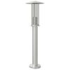 vidaXL Outdoor Floor Lamp Silver Stainless steel Medium