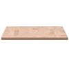 vidaXL Table Top Natural Beech Solid Beech Wood 39.4 x 19.7 x 0.6 in