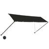 vidaXL Awning Anthracite Steel, Polyester with PA Coating 157.5 x 59.1 in