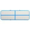 vidaXL Inflatable Gymnastics Mat with Pump 157.5x39.4x7.9" PVC Blue