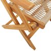 vidaXL Bistro Set Beige Solid Acacia Wood and Polypropylene 2-seater