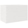 vidaXL Garden Planter White Solid Pine wood Medium Garden Planter