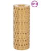 vidaXL Balcony Screens 10 pcs Light Brown 100.4x7.5" Poly Rattan