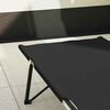 vidaXL Folding Camping Bed Folding Black 81.10 x 29.92 x 29.13 in