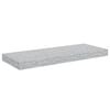 vidaXL Wall Shelf Set of 2 Concrete grey Honeycomb MDF, metal