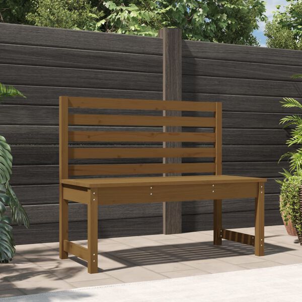 vidaXL Garden Bench Honey brown Solid pine wood Standard Durable