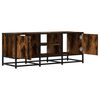 vidaXL TV Cabinet Smoked Oak Engineered wood, Metal Medium TV Cabinet