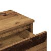 vidaXL Bedside Cabinet Old wood Engineered wood Medium Bedside Cabinet