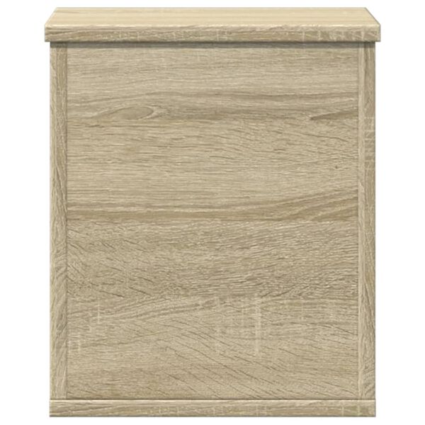 vidaXL Storage Box Sonoma Oak Engineered Wood 11.8x13.8x13.8 in