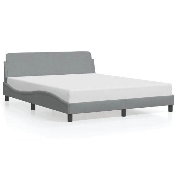 vidaXL Bed Frame Light grey