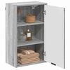 vidaXL Bathroom Cabinet with Door Grey Sonoma 15.35 x 9.25 x 25.59 in