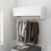 vidaXL Wardrobe High gloss white Engineered wood Compact Wardrobe