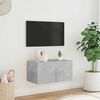vidaXL TV Wall Cabinet Concrete grey Engineered wood TV Wall Cabinet