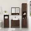 vidaXL Bathroom Furniture Set Brown Oak Engineered Wood Medium