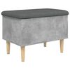 vidaXL Storage Bench Concrete grey, Dark grey