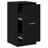 vidaXL Apothecary Cabinet Black oak 40 x 41 x 77.5 cm Engineered wood