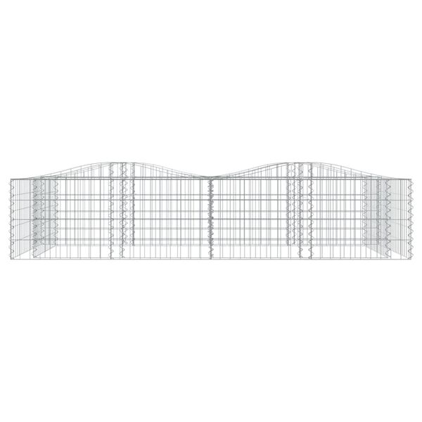 vidaXL Gabion Raised Bed Silver Galvanized iron Large Durable