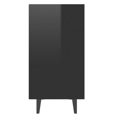 vidaXL Sideboard High Gloss Black 40.7"x13.8"x27.6" Chipboard