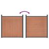 vidaXL Fence Panel WPC Brown 70.9x73.2"