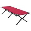 vidaXL Folding Camping Bed Red 75.98 x 27.17 x 17.72 in Oxford fabric