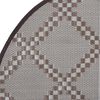 vidaXL Outdoor Carpet Brown Polypropylene (PP) Ø63 in Reversible