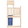 vidaXL Outdoor Playset Natural wood and blue Solid pine Large Durable