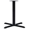 vidaXL Bistro Table Leg Black Cast iron Standard Industrial