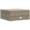 vidaXL Garden Lounge Set Grey PE Rattan Medium Modular