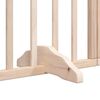 vidaXL Dog Gate with Door Foldable 4 Panels 126.0 " Poplar Wood