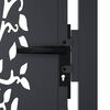 vidaXL Garden Gate Anthracite 39.4x78.7" Steel Tree Design