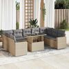 vidaXL Garden Sofa Set Beige