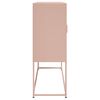 vidaXL Highboard Pink Steel Medium Highboard Rectangular Industrial
