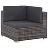 vidaXL Sofa Set Gray and Dark Gray