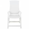 vidaXL Garden Chair Set of 2 White Plastic Standard