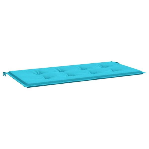 vidaXL Bench Pad Plain Turquoise 47.24 x 19.69 x 1.18 in Oxford Fabric