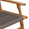 vidaXL Garden Chairs with Table 5 pcs Gray Solid Acacia wood