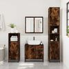 vidaXL Bathroom Furniture Set Smoked Oak Engineered wood, metal Large