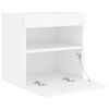 vidaXL TV Wall Cabinet White Engineered wood 15.7 x 11.8 x 15.7 in
