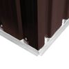 vidaXL Garden Shed Brown Galvanized Steel 76.4x47.6x71.3 in