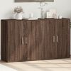vidaXL Sideboard Brown Oak Engineered Wood Medium Sideboard